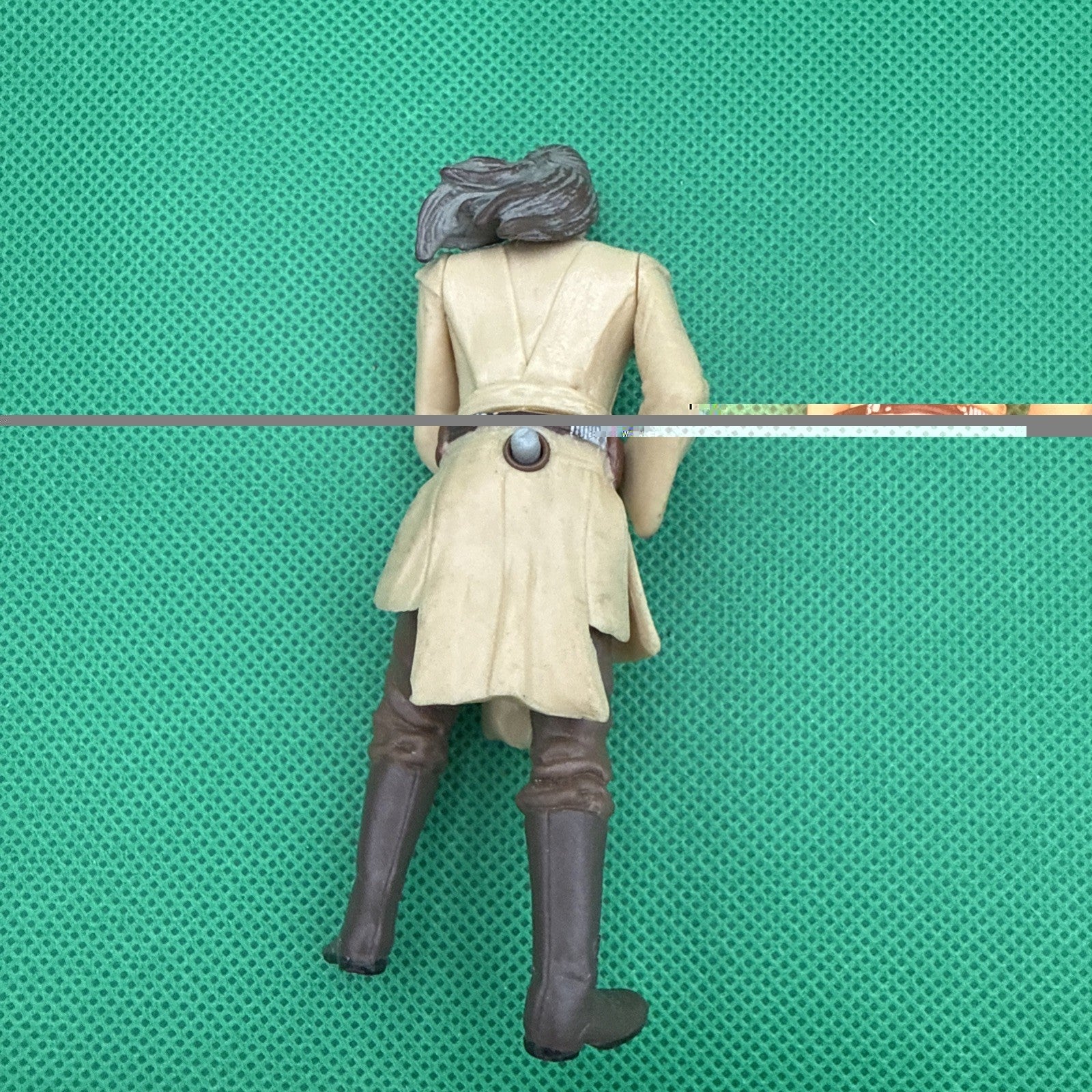 Star Wars Qui Gon Jinn 1998 Vintage Jedi Hero Hasbro Toy Liam Neeson 4" 33 - toyscardscomics