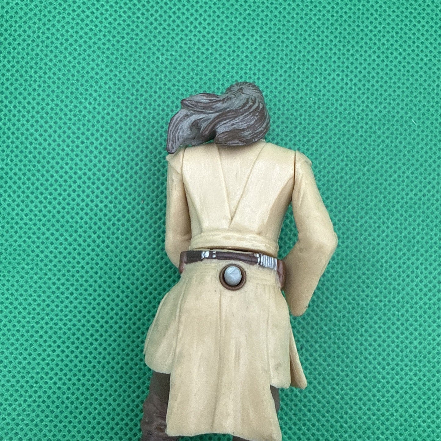 Star Wars Qui Gon Jinn 1998 Vintage Jedi Hero Hasbro Toy Liam Neeson 4" 33 - toyscardscomics