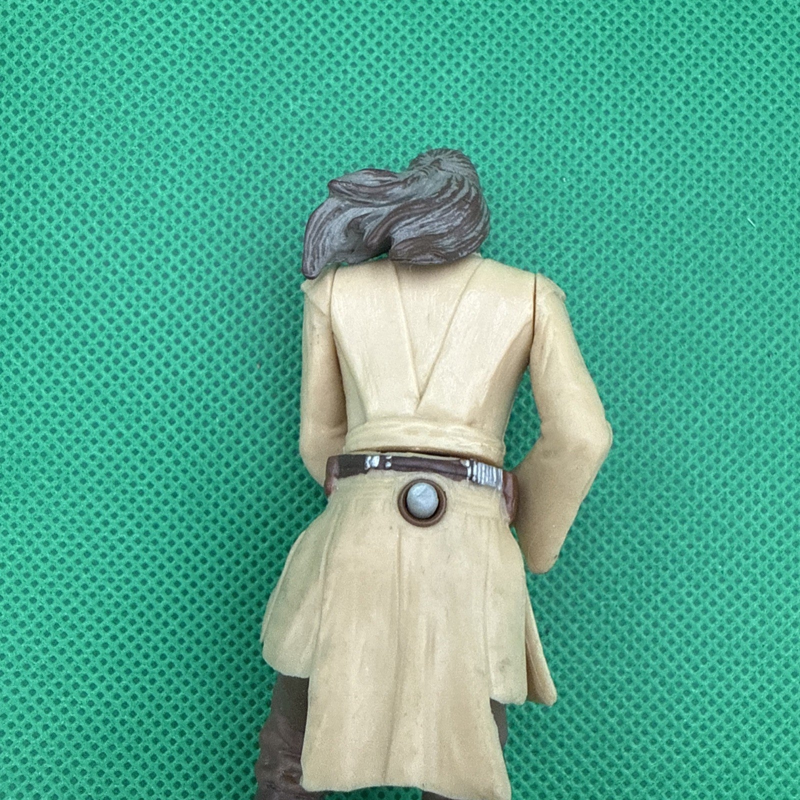 Star Wars Qui Gon Jinn 1998 Vintage Jedi Hero Hasbro Toy Liam Neeson 4" 33 - toyscardscomics