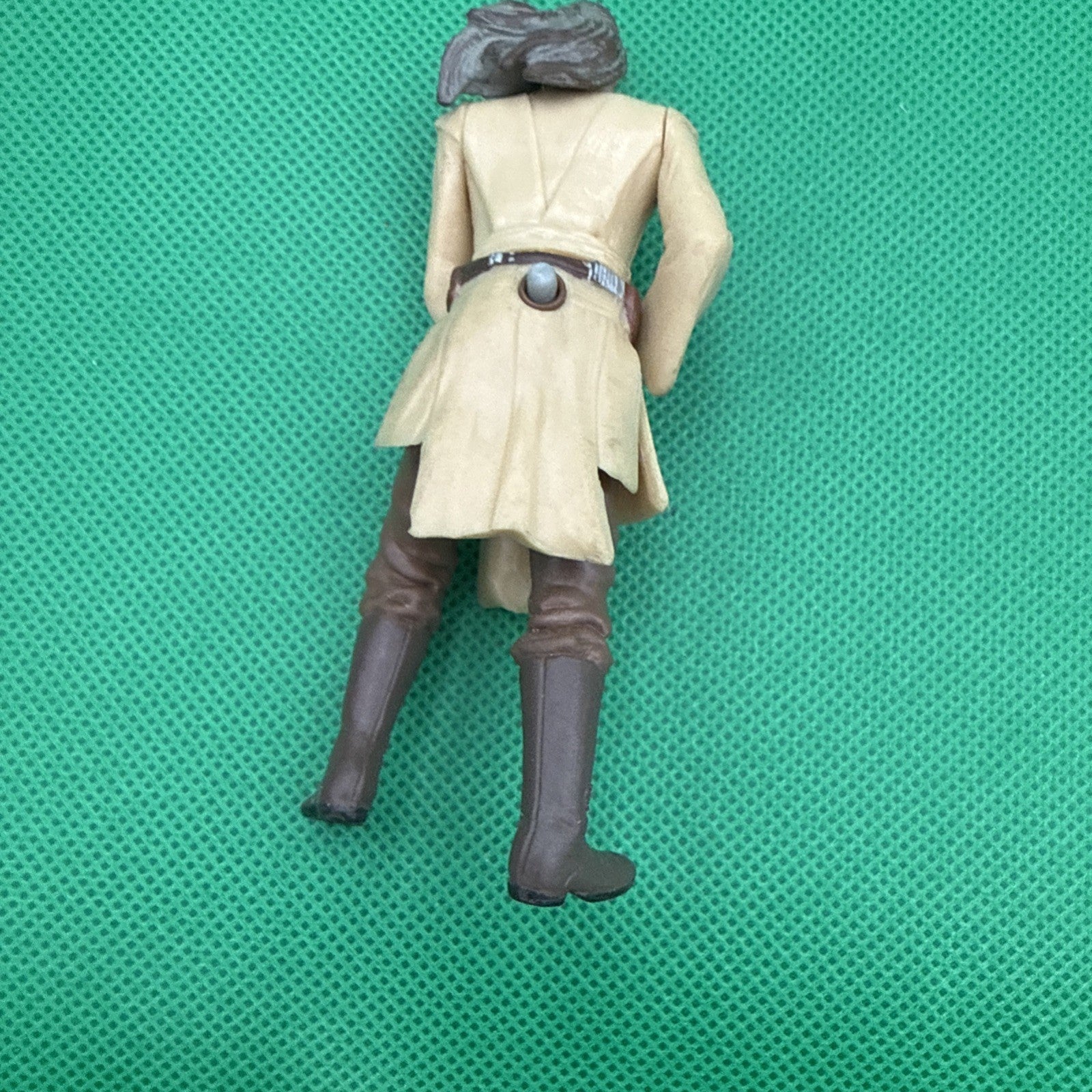 Star Wars Qui Gon Jinn 1998 Vintage Jedi Hero Hasbro Toy Liam Neeson 4" 33 - toyscardscomics