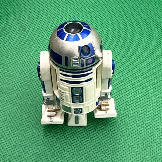 Star Wars R2 - D2 2.5in Action Figure Hasbro LFL 2004 White Silver Robot No Sound - toyscardscomics