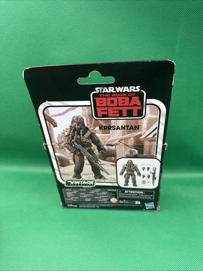 Star Wars Vintage The Book of Boba Fett Black Krrsantan Action Figure HASBRO - toyscardscomics