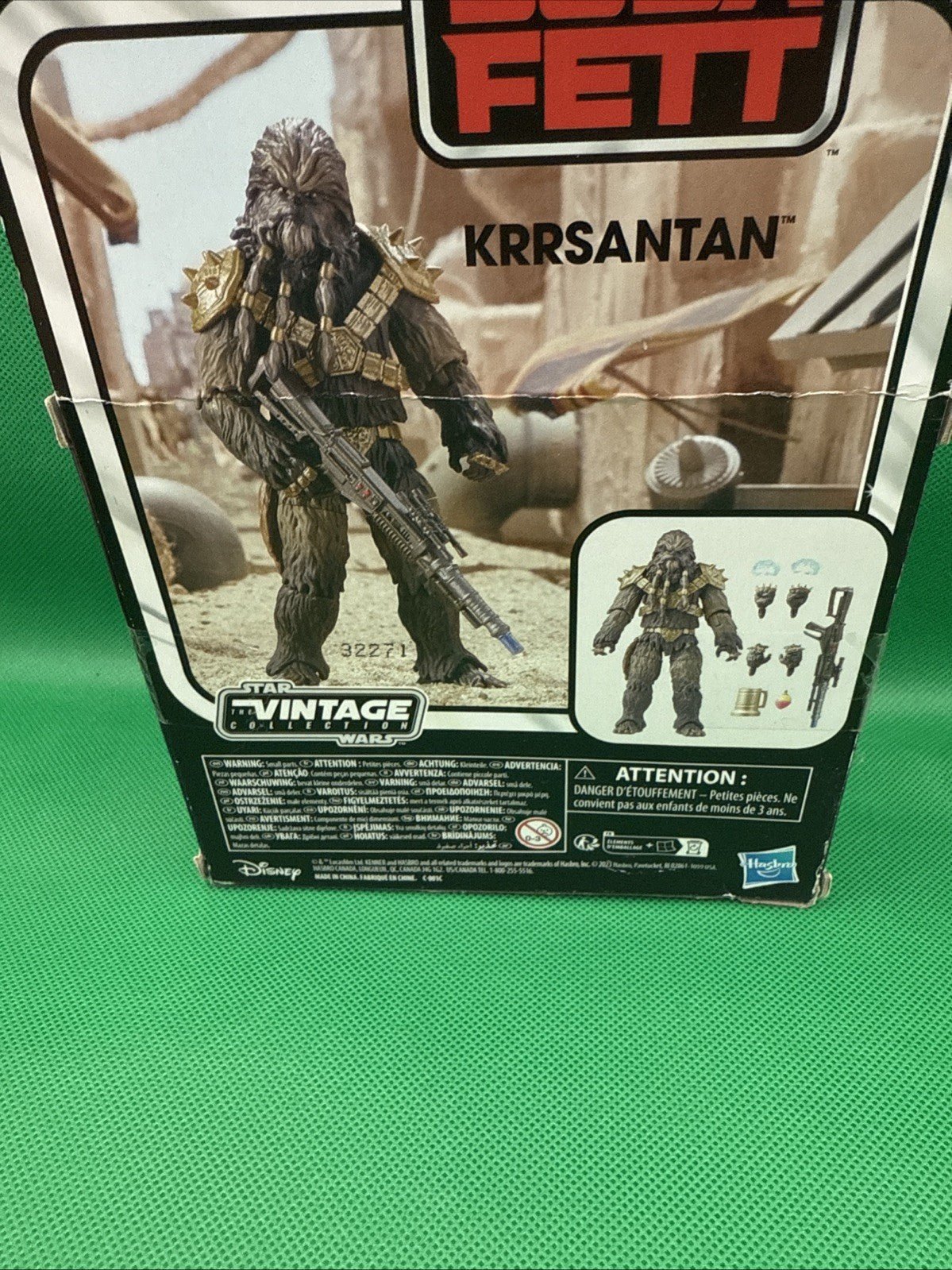 Star Wars Vintage The Book of Boba Fett Black Krrsantan Action Figure HASBRO - toyscardscomics