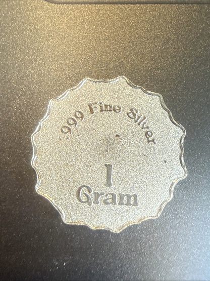 Sunshine Face Emoji 1 Gram .999 Fine Silver round - toyscardscomics