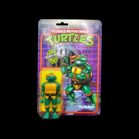 Super 7 ReAction Teenage Mutant Ninja Turtles Michelangelo - toyscardscomics