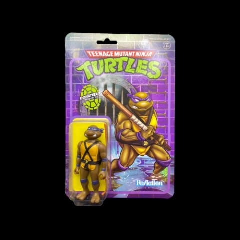 Super 7 TMNT Donatello 3.75-Inch ReAction Figure - toyscardscomics