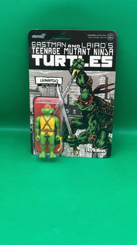 Super7 ReAction Eastman and Larid's Teenage Mutant Ninja Turtle Leonardo - toyscardscomics
