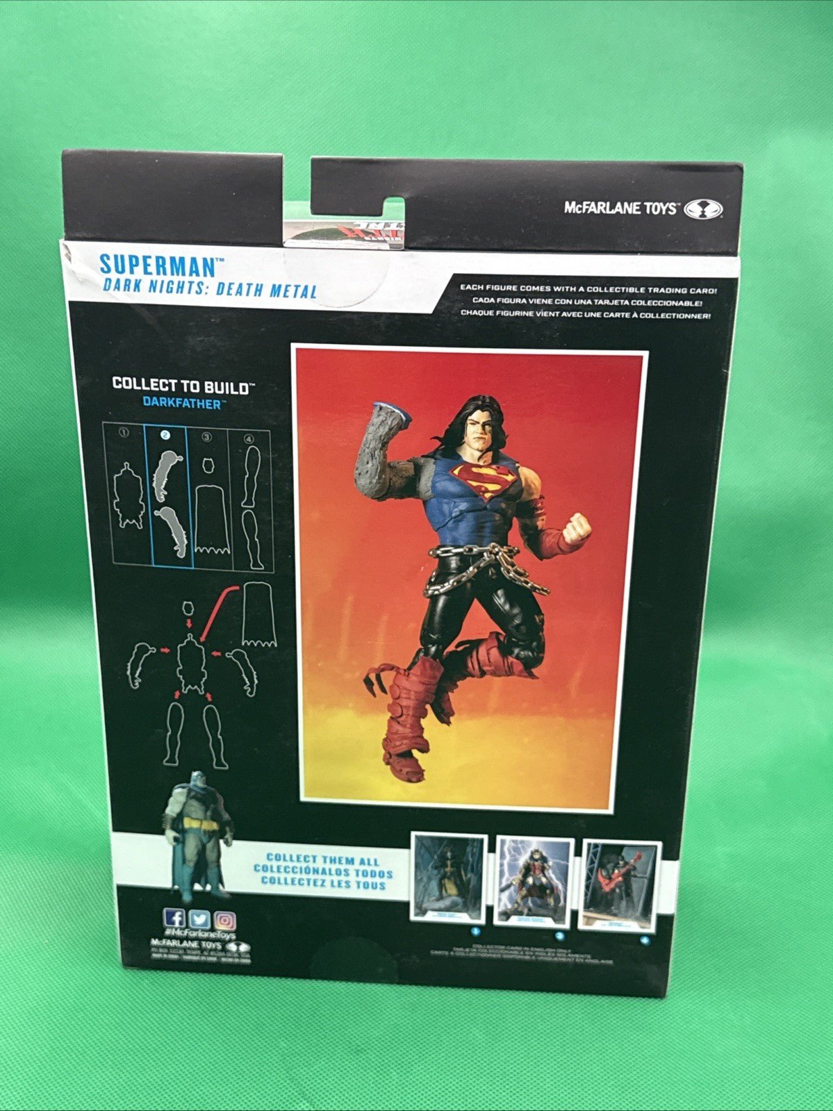 Superman Dark nights death metal C.T.B. McFarlane DC on card - toyscardscomics