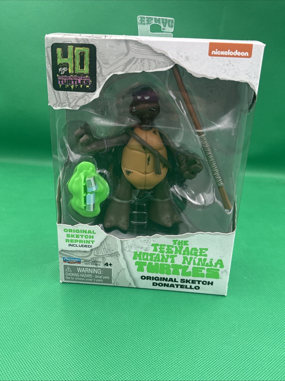 Teenage Mutant Ninja Turtles 40th Original DONATELLO Sketch 4.5” Figure TMNT NEW - toyscardscomics