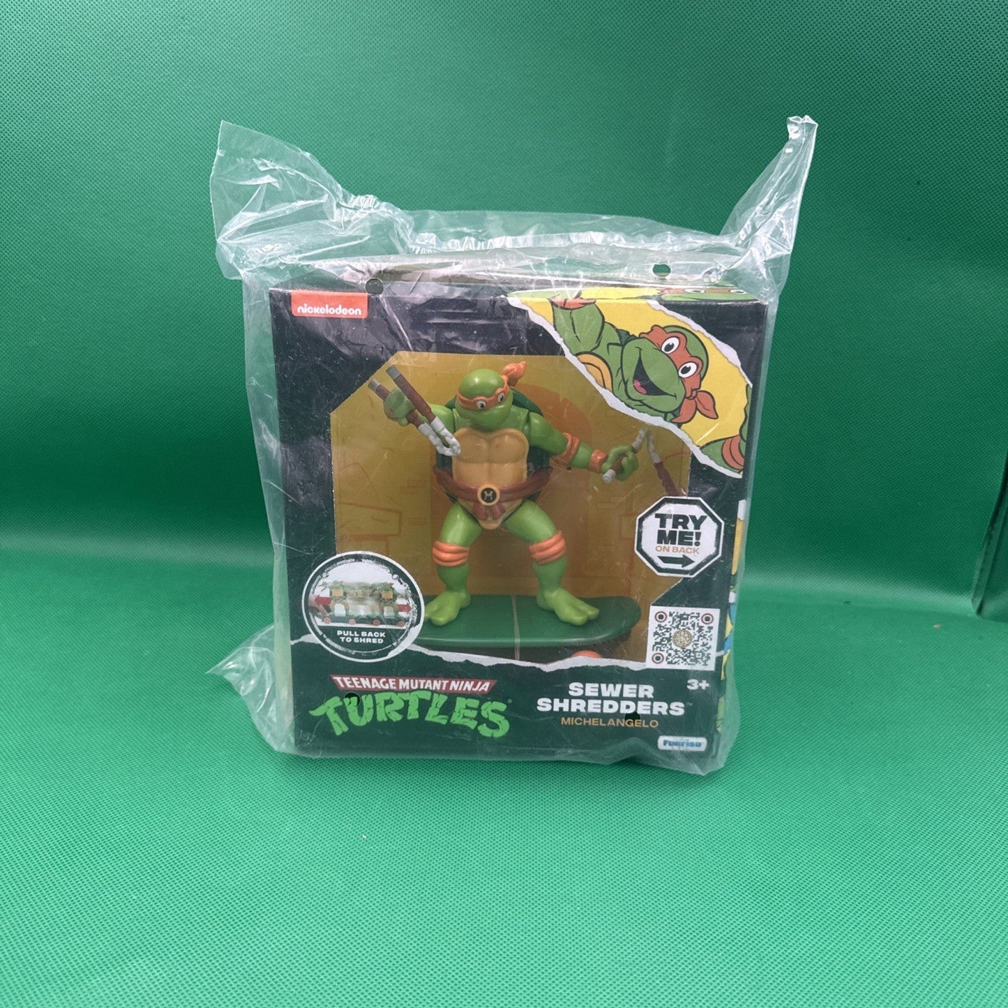 Teenage Mutant Ninja Turtles 5" Sewer Shredders Classic Edition Michelangelo NEW - toyscardscomics