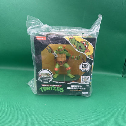 Teenage Mutant Ninja Turtles 5" Sewer Shredders Classic Edition Michelangelo NEW - toyscardscomics