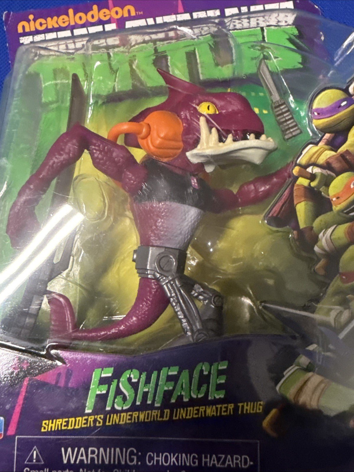 Teenage Mutant Ninja Turtles Fishface 2012 TMNT Playmates Nickelodeon NEW - toyscardscomics