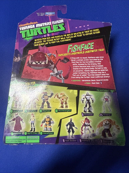 Teenage Mutant Ninja Turtles Fishface 2012 TMNT Playmates Nickelodeon NEW - toyscardscomics