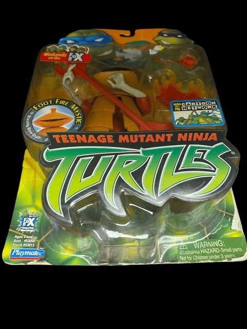Teenage Mutant Ninja Turtles Foot Fire Mystic Action Figure NEW Vintage 2004 - toyscardscomics