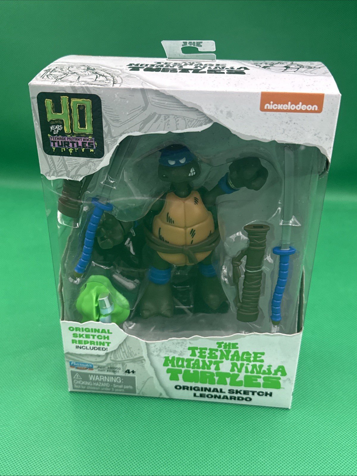 Teenage Mutant Ninja Turtles Leonardo Original Sketch Figure 40th Anniversary - toyscardscomics