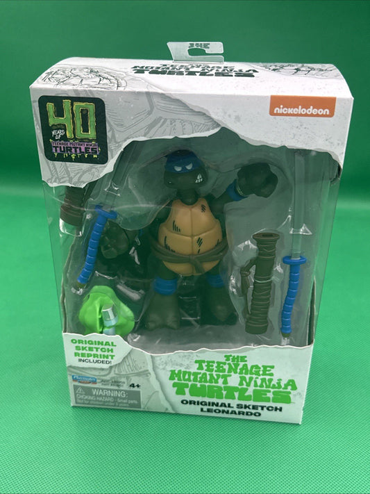 Teenage Mutant Ninja Turtles Leonardo Original Sketch Figure 40th Anniversary - toyscardscomics