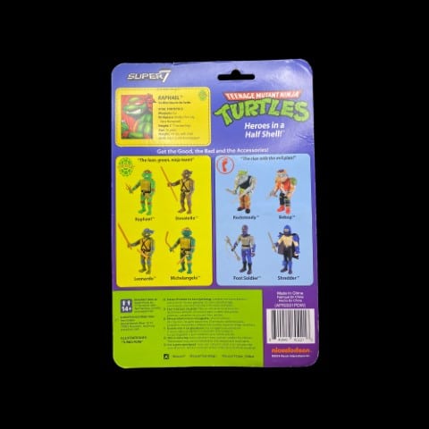 Teenage Mutant Ninja Turtles MICHELANGELO Reaction figures super7 2019 super 7 - toyscardscomics