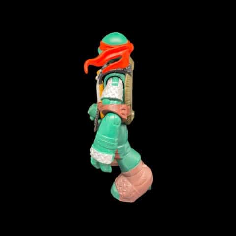 Teenage Mutant Ninja Turtles Raphael Pizza Flingers Figure Viacom 2012 TMNT - toyscardscomics