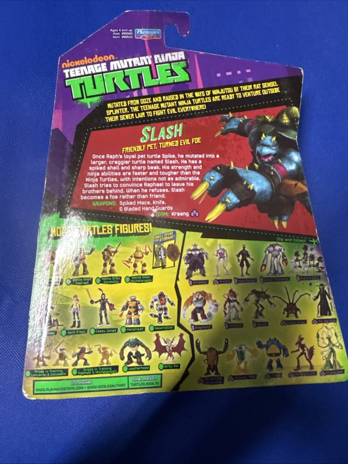 Teenage Mutant Ninja Turtles Slash 2014 Action Figure Nickelodeon TMNT Season 2 - toyscardscomics