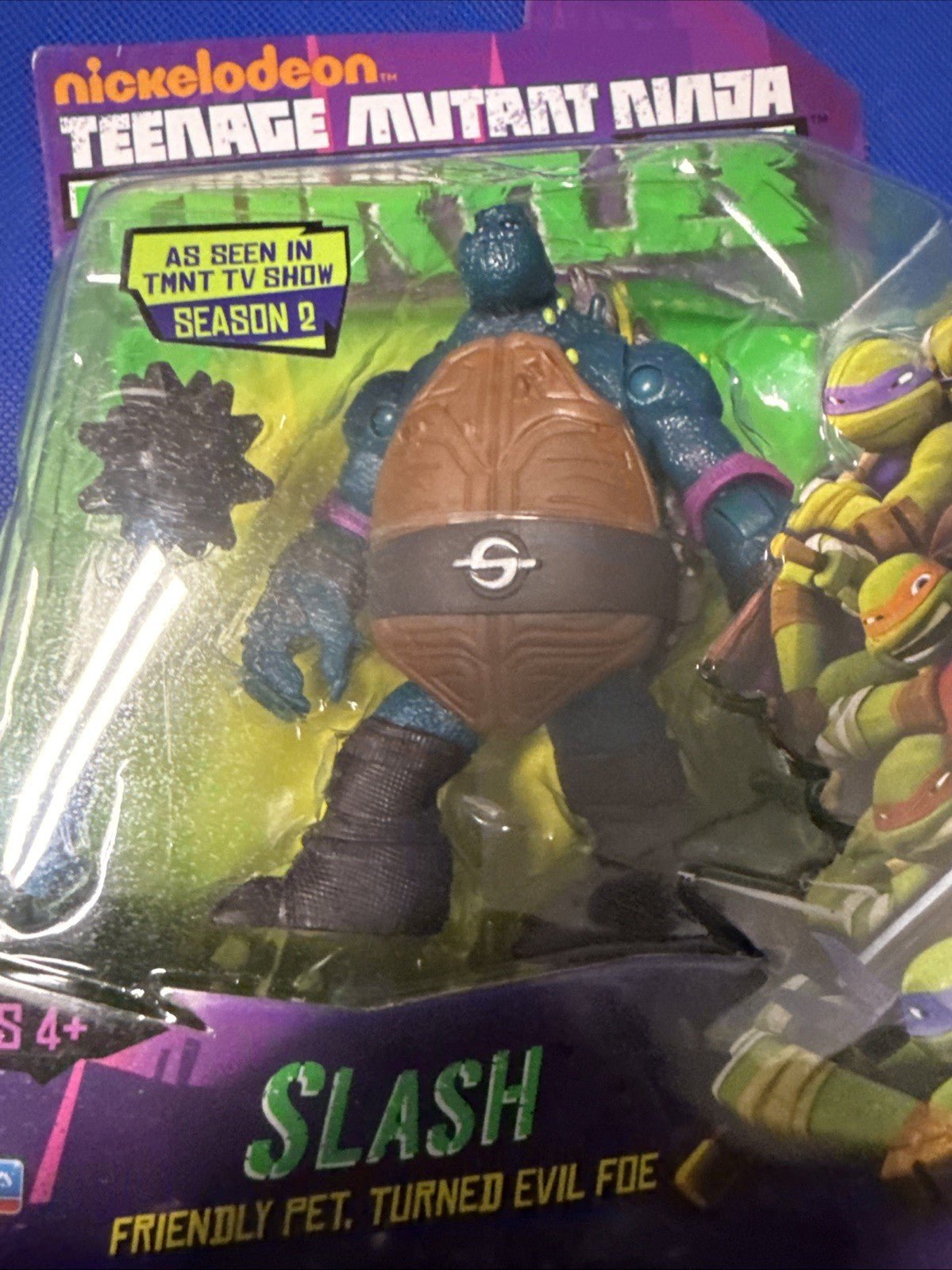 Teenage Mutant Ninja Turtles Slash 2014 Action Figure Nickelodeon TMNT Season 2 - toyscardscomics