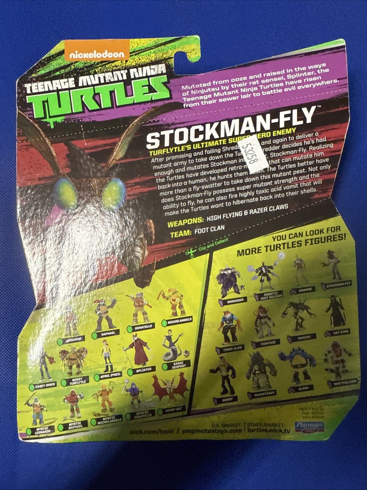 Teenage Mutant Ninja Turtles STOCKMAN - FLY Playmates Nickelodeon TMNT 2014 - toyscardscomics