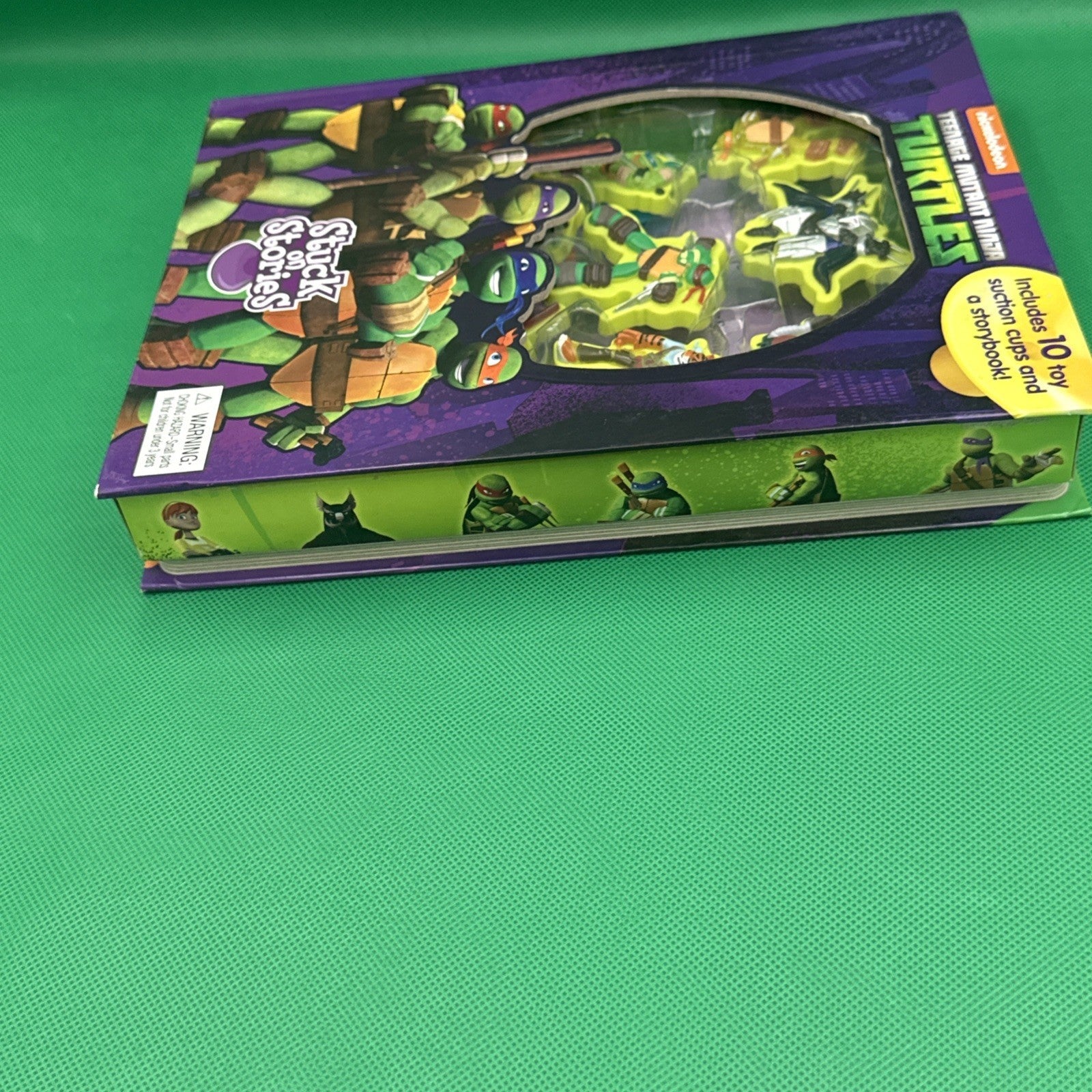 Teenage Mutant Ninja Turtles TMNT Stuck On Stories Book Kids Activities Games - toyscardscomics