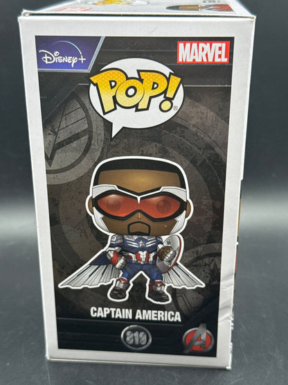 The Falcon & Winter Soldier Captain America Pose Collectable Pop! Bobble head. - toyscardscomics