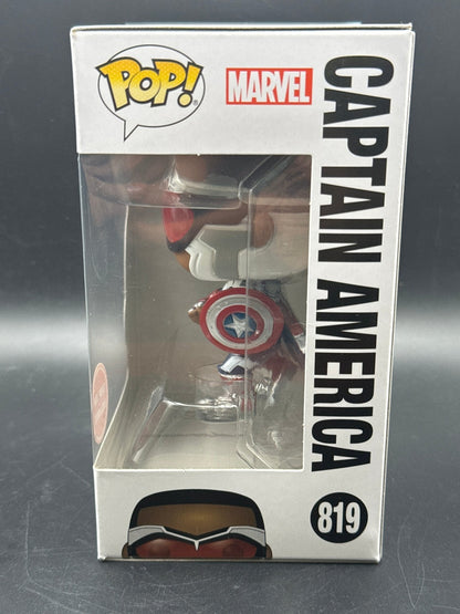 The Falcon & Winter Soldier Captain America Pose Collectable Pop! Bobble head. - toyscardscomics