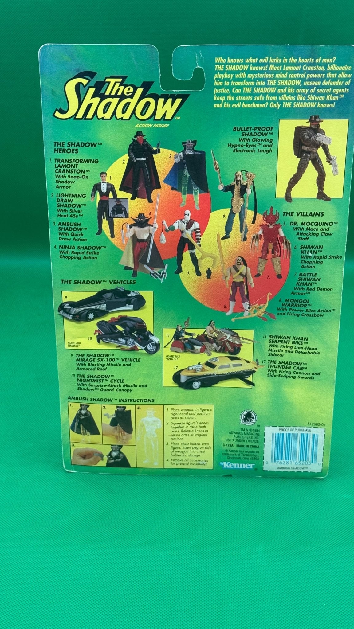 The Shadow Ambush Figure – Kenner 1994 (Quick Draw) - toyscardscomics