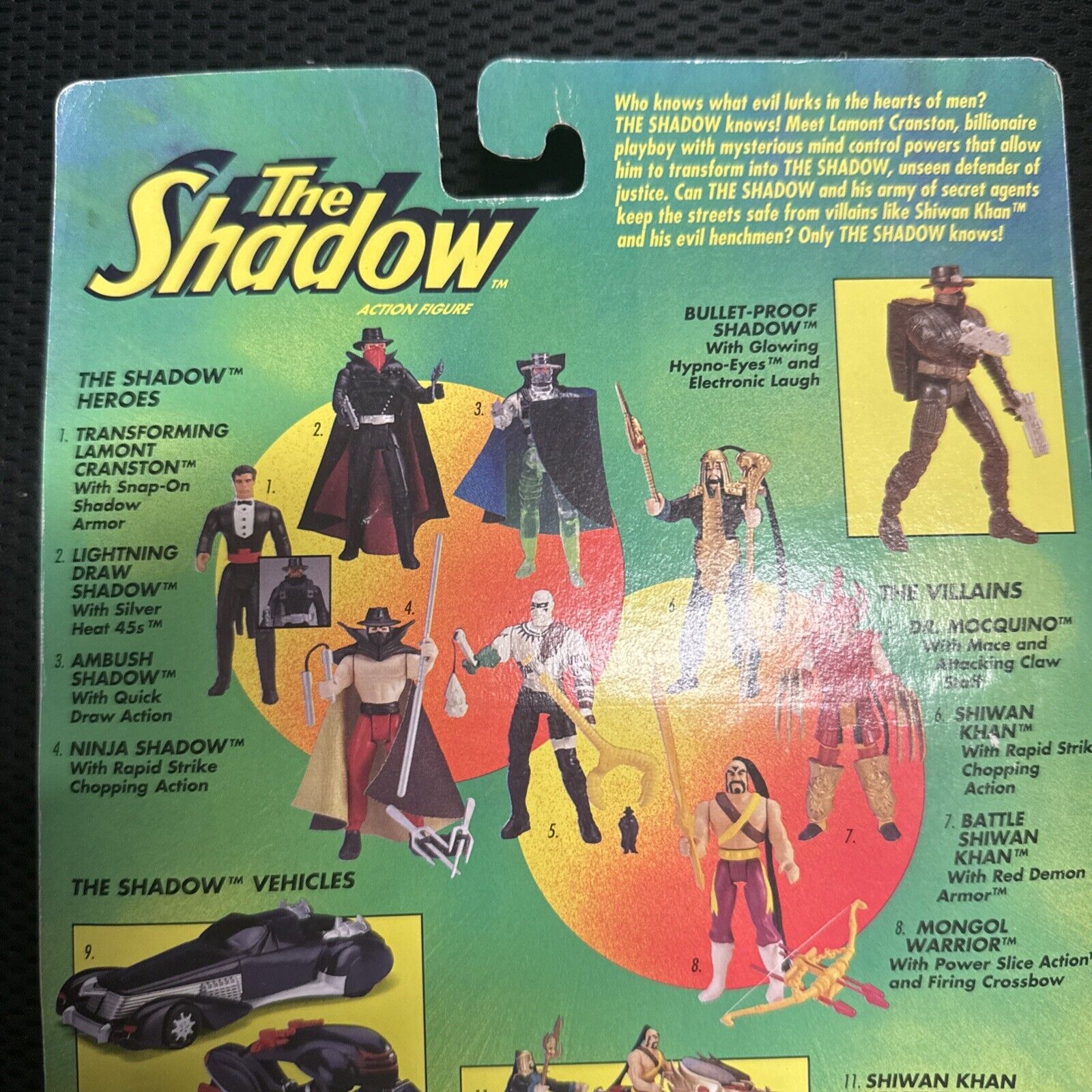 The Shadow Ambush Shadow Action Figure New Sealed 1994 Vintage See Description - toyscardscomics
