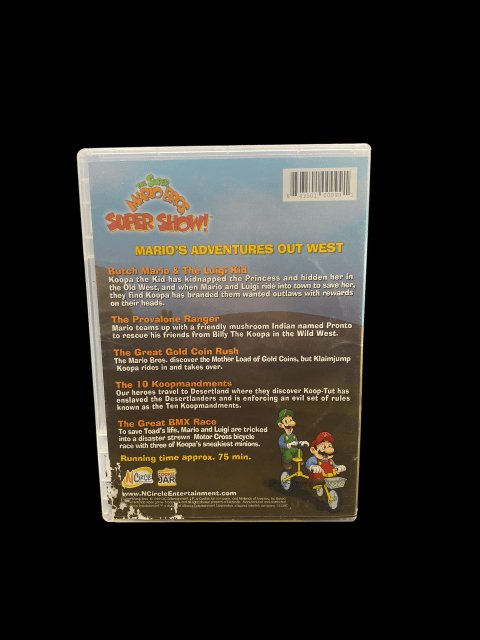 The Super Mario Bros Super Show Marios Adventures Out West Dvd - toyscardscomics