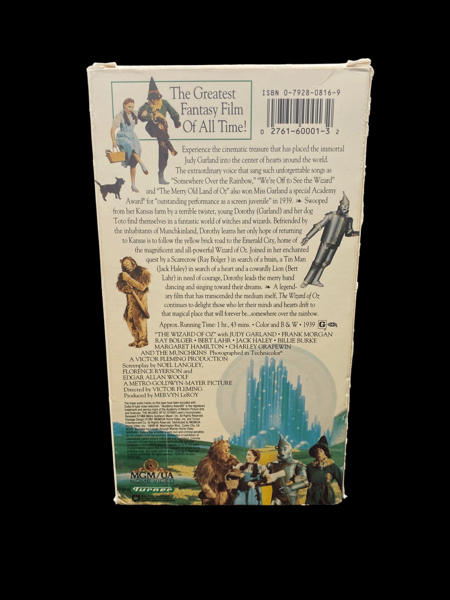 The Wizard of Oz (VHS, 1991) - toyscardscomics