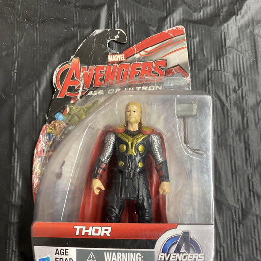 THOR ( 4" ) VHTF ( AVENGERS: AGE OF ULTRON ) ( 2015 ) ALL STAR ACTION FIGURE - toyscardscomics