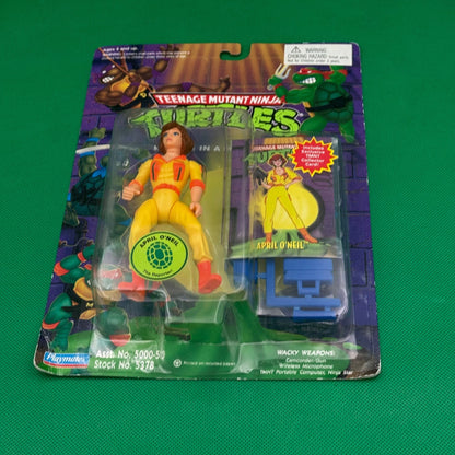 TMNT APRIL O'NEIL THE REPORTER PLAYMATES FIGURE 1994 - toyscardscomics