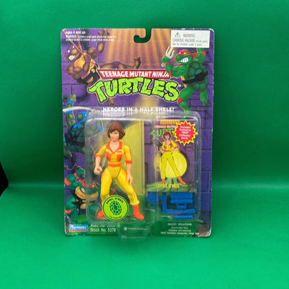 TMNT APRIL O'NEIL THE REPORTER PLAYMATES FIGURE 1994 - toyscardscomics
