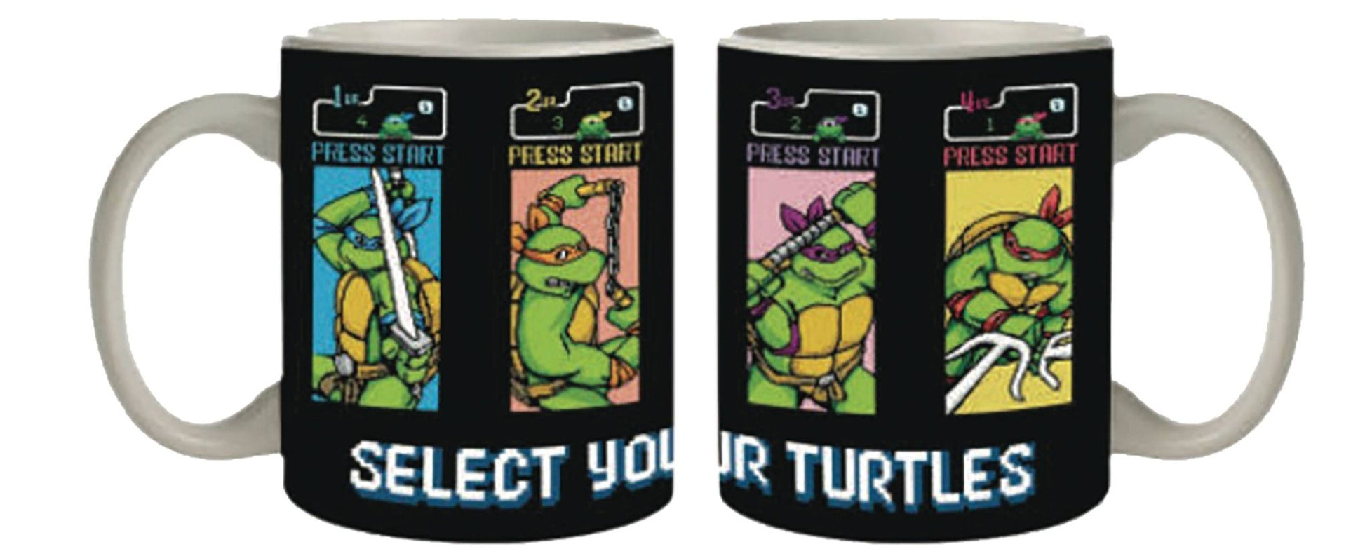 TMNT ARCADE GAME PX COFFEE MUG - toyscardscomics