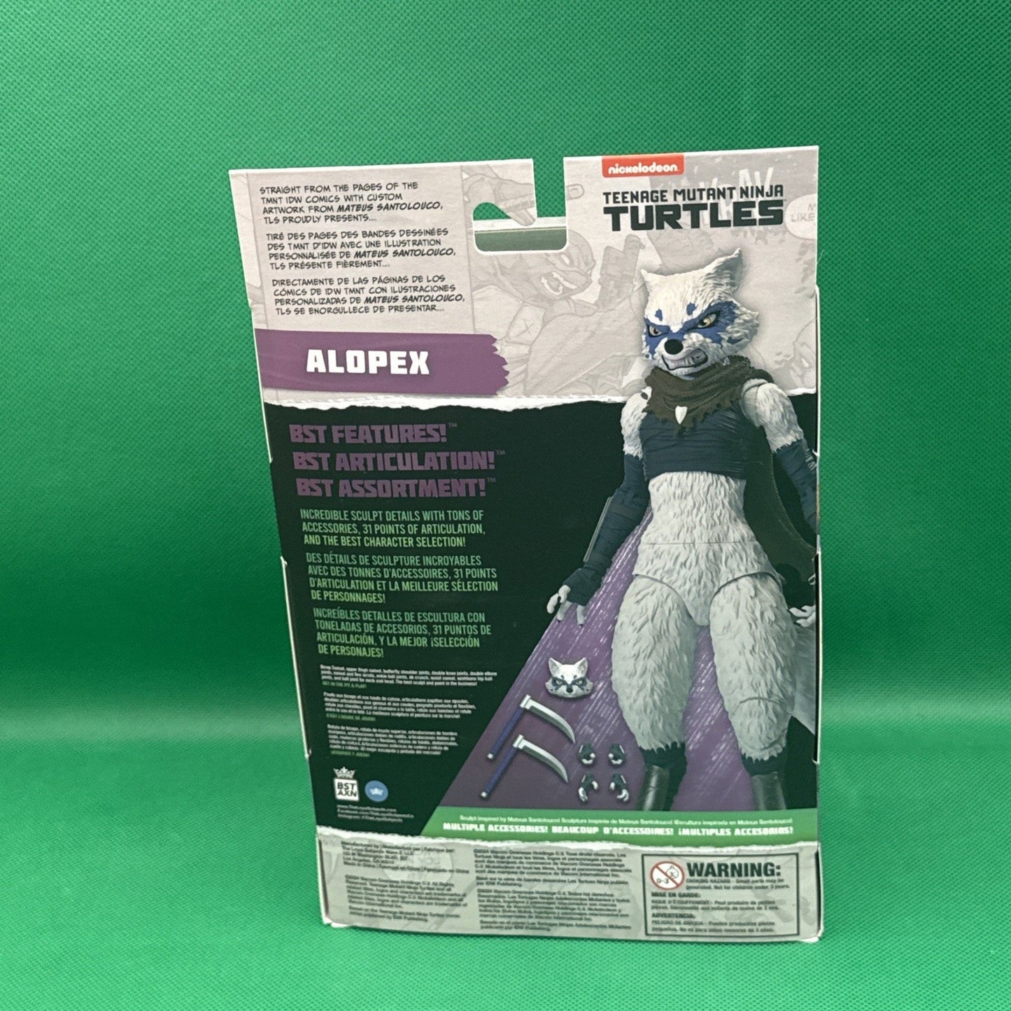 TMNT BST AXN IDW Alopex Action Figure 2024 The Loyal Subjects - toyscardscomics