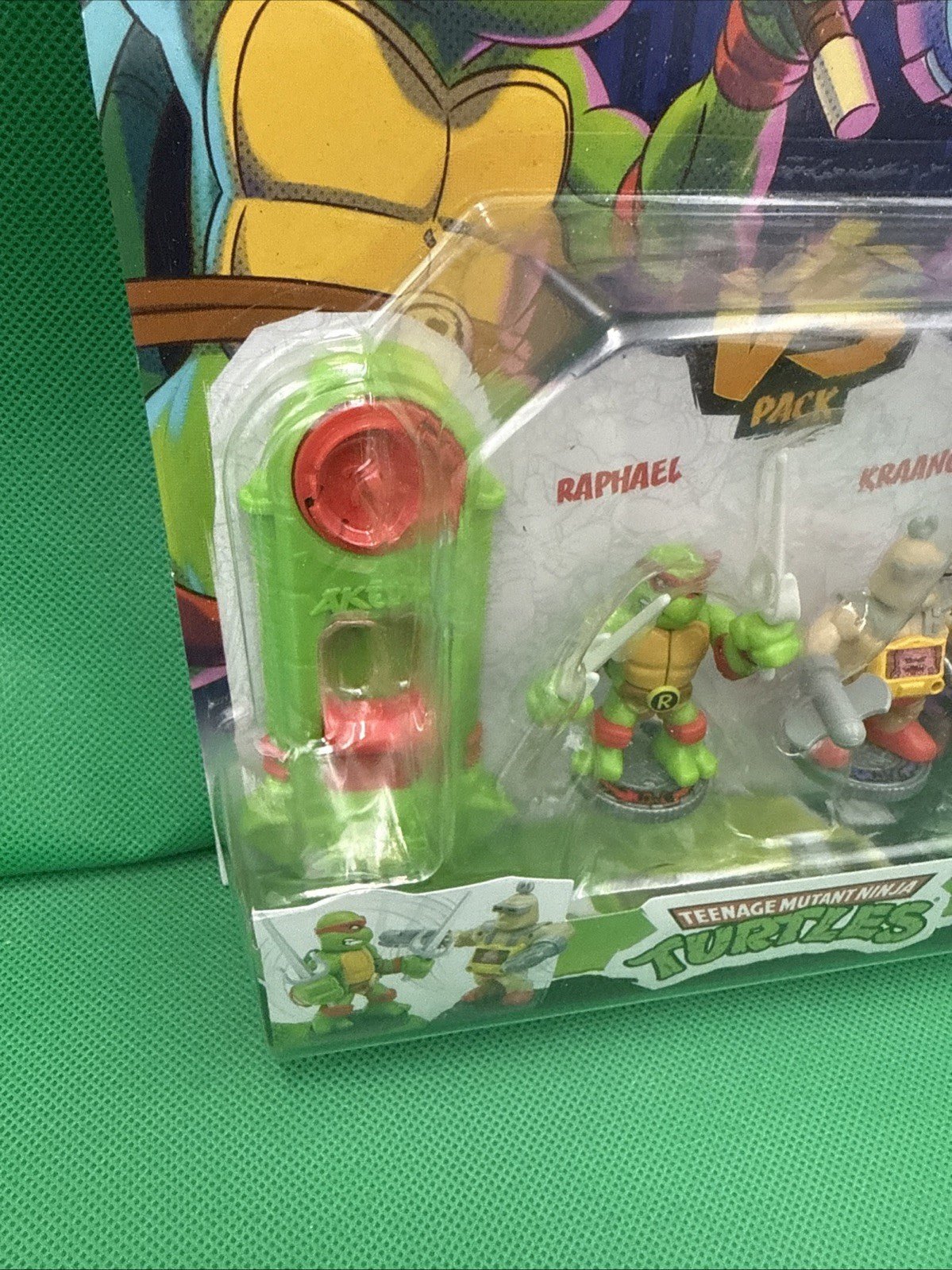 TMNT Legends of AKEDO Raphael vs Kraang Mini Battling Arena Figures New - toyscardscomics