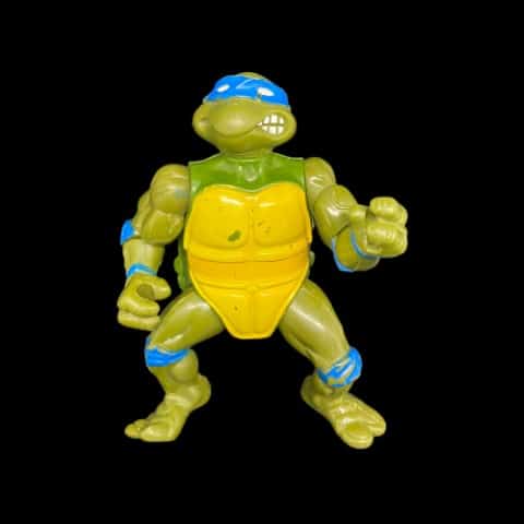 TMNT Leonardo Playmates Mirage Studios Ninja Turtles 1988 VTG Action Figure Hard - toyscardscomics