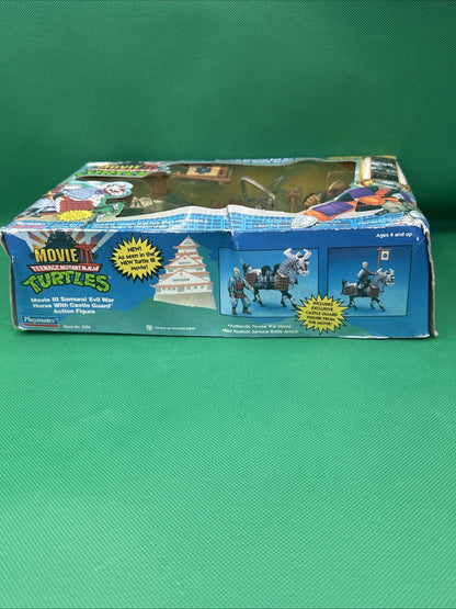 TMNT MOVIE III Samurai Evil War Horse w/ Castle Guard SEALED PLAYMATES 5304 - toyscardscomics