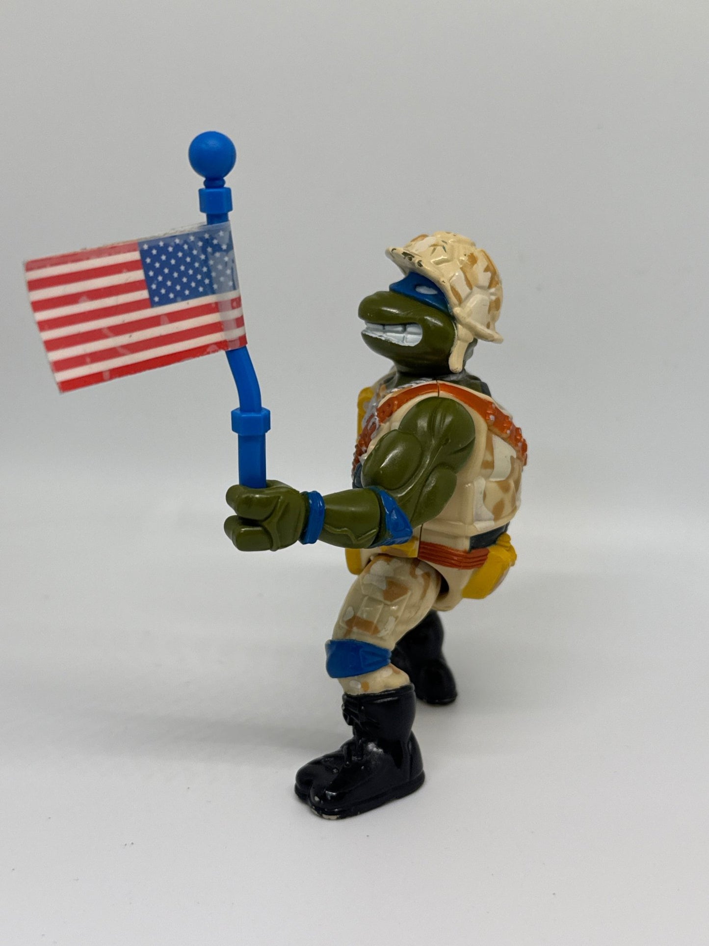 TMNT MUTANT NINJA TURTLES FIGURE LIEUTENANT LEO COMPLETE PLAYMATES 1991 LEONARDO - toyscardscomics