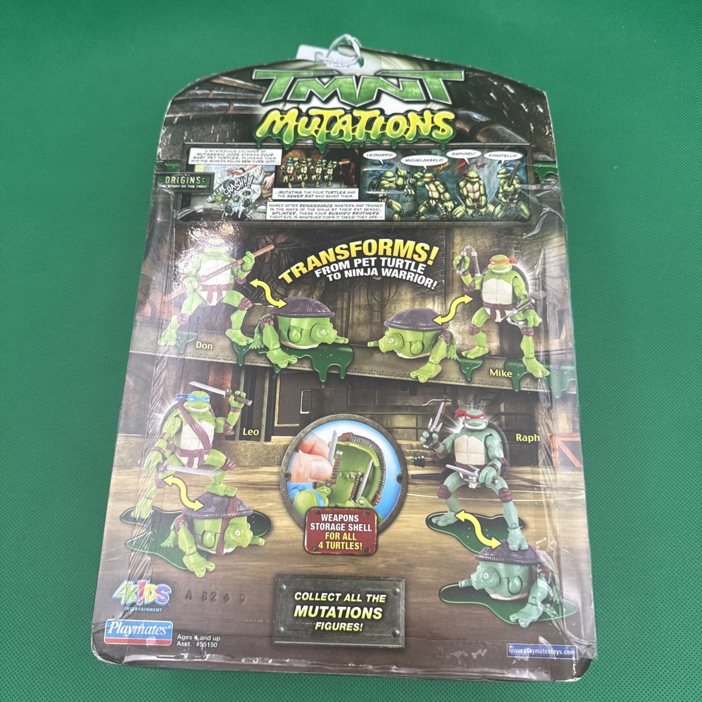 TMNT Mutations leonardo 2008 Ninja Turtles Cgi Movie mutatin Leo - toyscardscomics