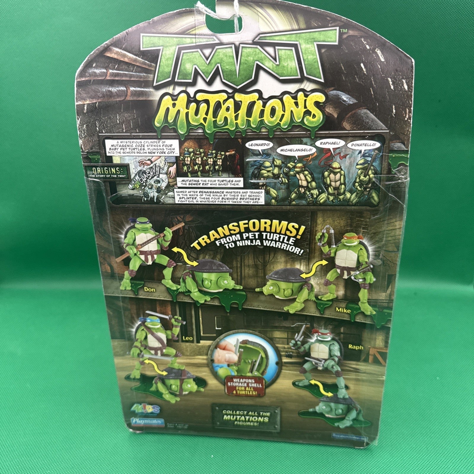 TMNT Mutations leonardo 2008 Ninja Turtles Cgi Movie mutatin Leo - toyscardscomics