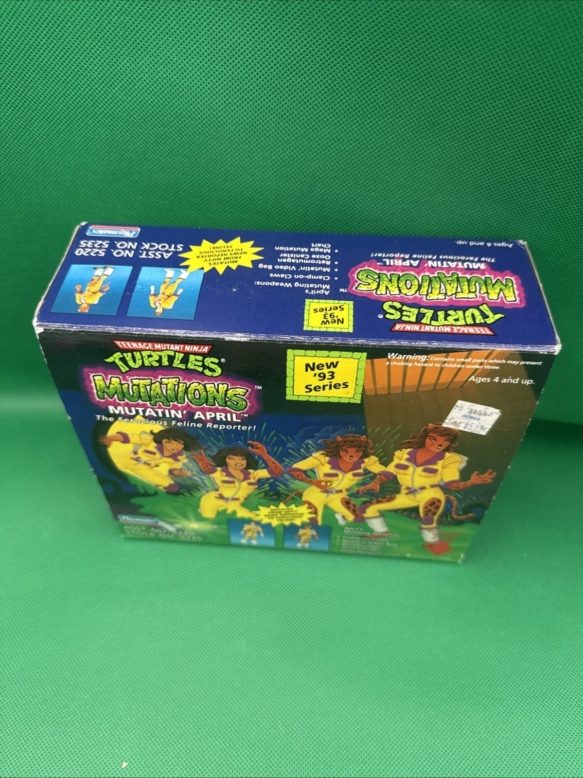 TMNT Mutations Mutatin' April Action Figure 1993 Playmates Item  5220 NRFB - toyscardscomics