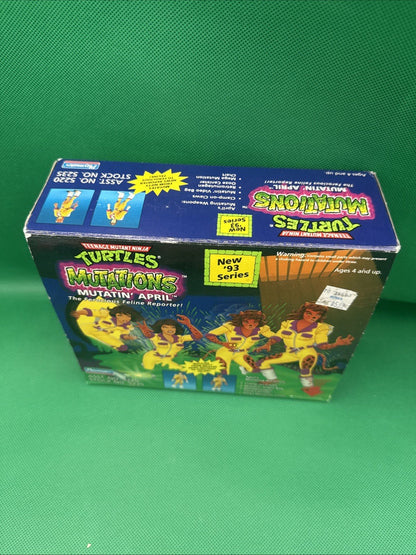 TMNT Mutations Mutatin' April Action Figure 1993 Playmates Item  5220 NRFB - toyscardscomics