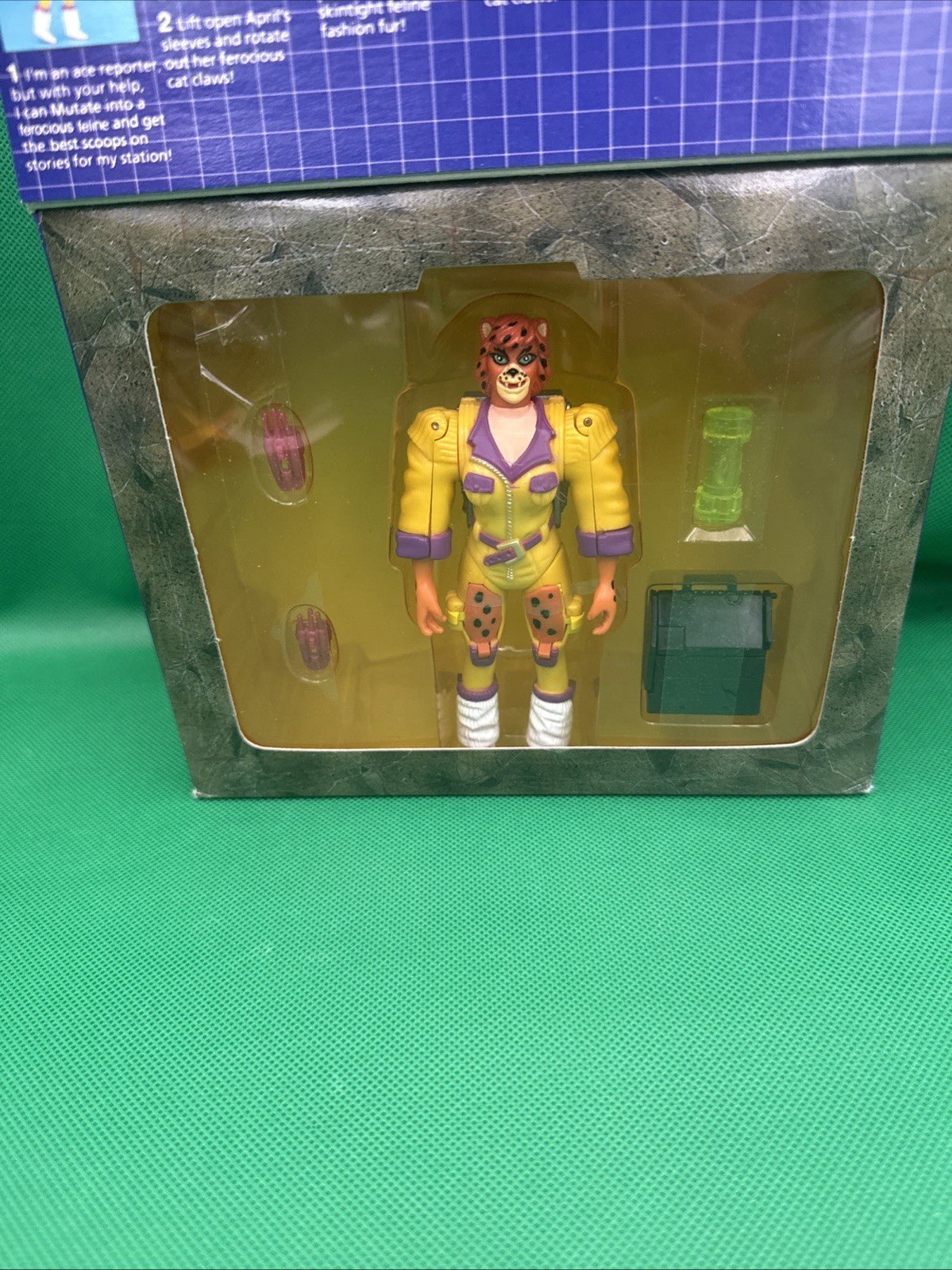 TMNT Mutations Mutatin' April Action Figure 1993 Playmates Item  5220 NRFB - toyscardscomics