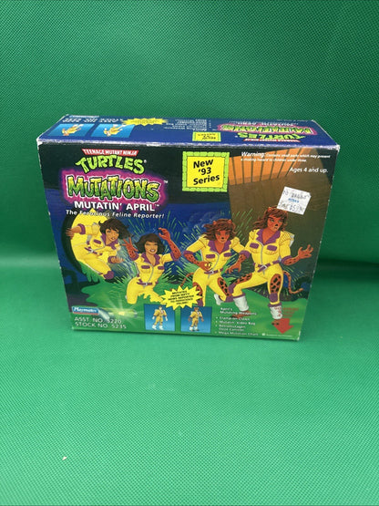 TMNT Mutations Mutatin' April Action Figure 1993 Playmates Item  5220 NRFB - toyscardscomics