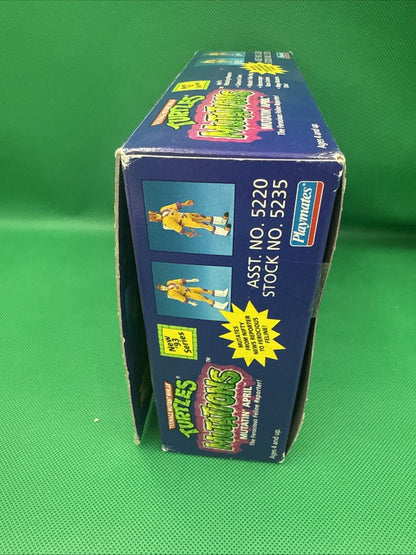 TMNT Mutations Mutatin' April Action Figure 1993 Playmates Item  5220 NRFB - toyscardscomics