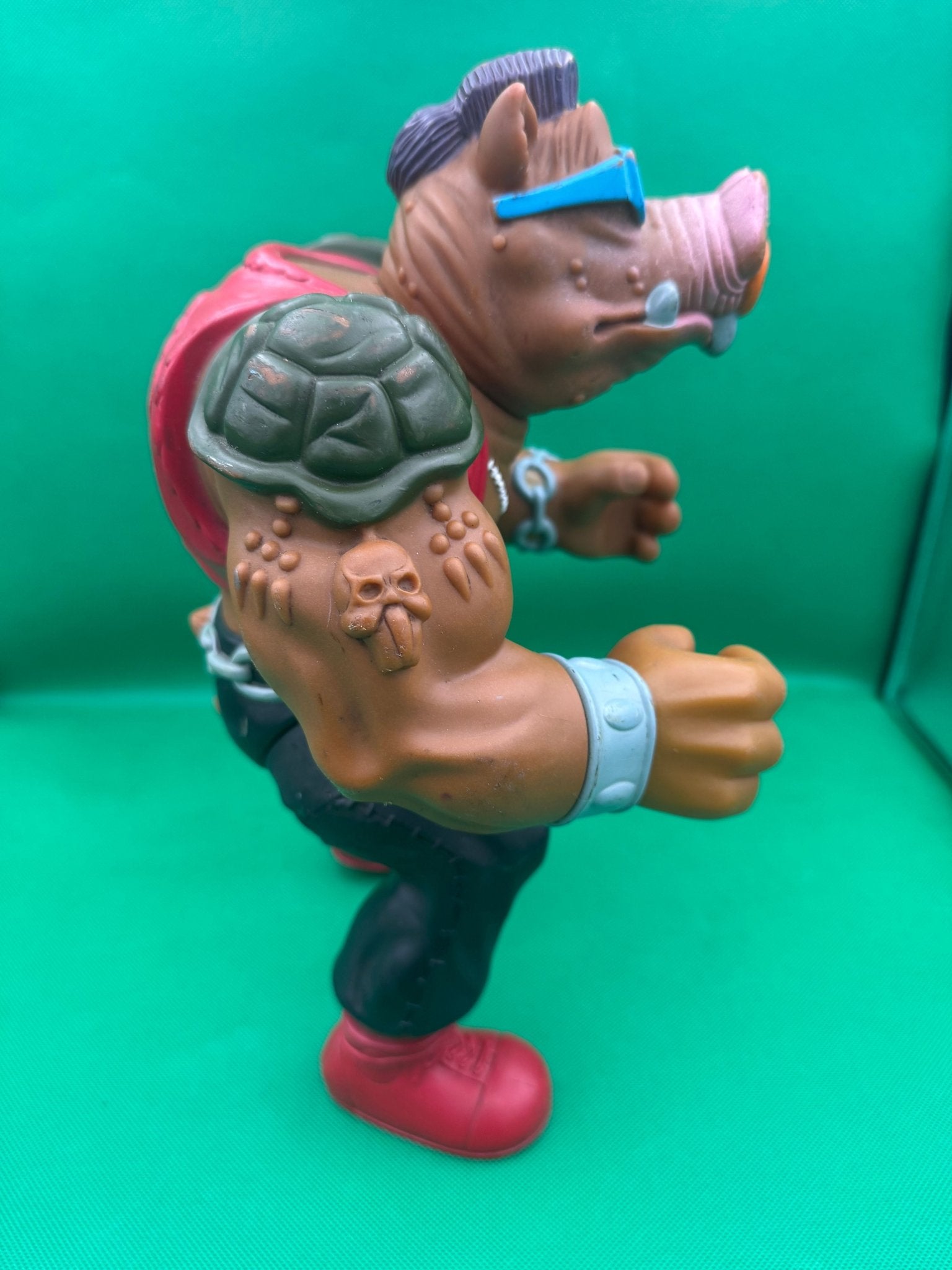 TMNT Ninja Turtles Bebop 13” Giant Action Figure Vintage Rare 1990 Playmates - toyscardscomics