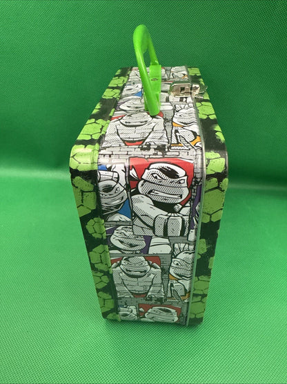 TMNT Teenage Mutant Ninja Turtles Lunch Box Tin With Puzzle - toyscardscomics